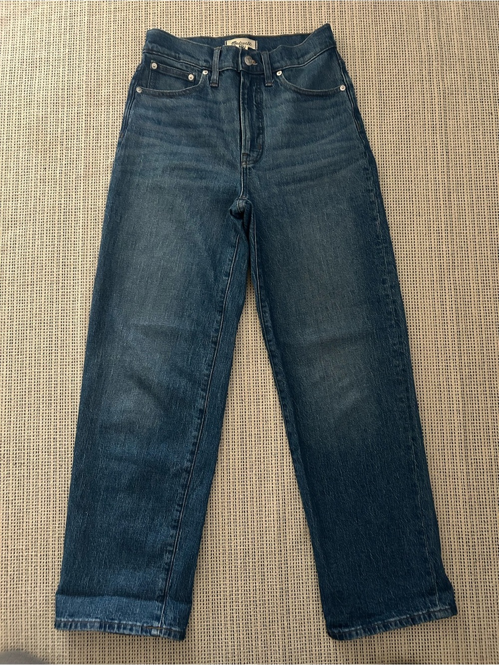 Madewell Women's Dark Blue Straight Jeans